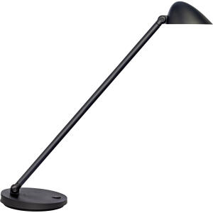 Unilux JACK Schreibtischlampe schwarz, Lichtstärke/-farbe dimmbar, USB Port, Kopf und Arm neigbar