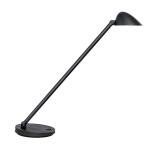 Unilux JACK Schreibtischlampe schwarz, Lichtstärke/-farbe dimmbar, USB Port, Kopf und Arm neigbar