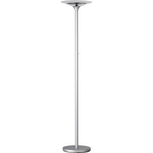 Unilux VARIAGLASS LED-Deckenfluter metallgrau,  Drehdimmer, Lichtschale aus Glas