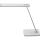 Unilux JAZZ LED-Tischleuchte weiß-metallgrau, Lichtstärke/-farbe variabel, Ladefunktion über Induktion (kabellos) und USB, Nachtlicht, Ausschaltfunktion über Timer