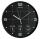 Unilux ON TIME Wanduhr schwarz, Durchmesser: 30,5 cm, Weltzeituhr mit Anzeige für New York, London und Tokyo, 4 Batterien (AA 1,5V) inkl.