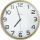 Unilux BALTIC Wanduhr weiß-buche, Durchmesser: 30,5 cm, Quarzuhrwerk, Holzrahmen und Glasabdeckung