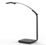 Unilux  TIMELIGHT LED-Schreibtischleuchte schwarz, Lichtstärke/-farbe variabel, über App-Steuerung  automatische Beleuchtungs-Anpassung an Biorhythmus, Kopf drehbar