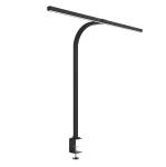 Unilux STRATA LED-Schreibtischleuchte schwarz, automatische Steuerung über Lichtsensor, Lichtstärke/-farbe variabel, Klemmbefestigung