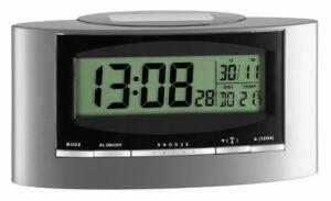 TFA 98.1071 Solar Funk Wecker silber/schwarz