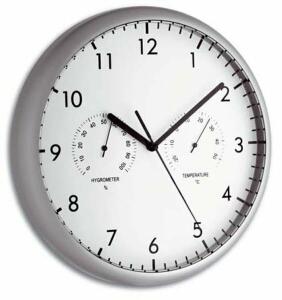 TFA 98.1072 Wanduhr silber