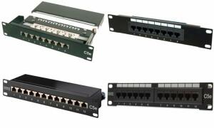 DIGITUS 10 Patch Panel Kat.5e, Kla sse D, 8 x RJ45, 1 HE (11002546)