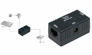 DIGITUS PoE Injector, passiv, 2 x R J45 Kupplung (11002795)