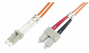 DIGITUS LWL Patchkabel, LC-Duplex - SC-Duplex, OM2, 5,0 m (11003304)