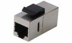 DIGITUS Modular Adapter Kat.6A, ges chirmt, 2 x RJ45...