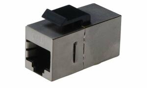 DIGITUS Modular Adapter Kat.6e, ges chirmt, 2 x RJ45 Kupplung (11003443