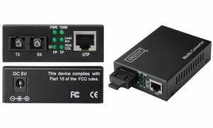 DIGITUS Fast Ethernet Medienkonvert er, RJ45/SC, Singlemode (11003463)