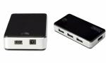 DIGITUS USB 2.0 Hub, 7-Port, schwar z, inkl. Netzteil...