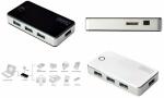 DIGITUS USB 3.0 Hub, 4-Port, schwar z, inkl. Netzteil...