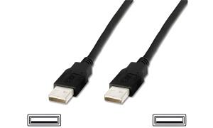 DIGITUS USB 2.0 Kabel PREMIUM, USB- A - USB-A Stecker, 1,8 m