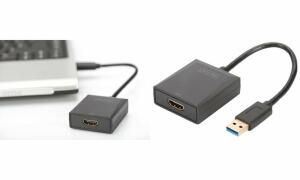 DIGITUS USB 3.0 - HDMI Video Adapte r, schwarz (11004665)