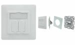 DIGITUS Leerdose für Keystone Modul e, 2-fach,...