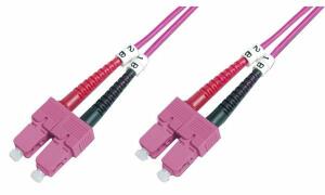 DIGITUS LWL Patchkabel, SC-Duplex - SC-Duplex, OM4, 1,0 m (11006198)