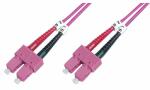 DIGITUS LWL Patchkabel, SC-Duplex - SC-Duplex, OM4, 1,0 m...