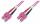 DIGITUS LWL Patchkabel, SC-Duplex - SC-Duplex, OM4, 1,0 m (11006198)