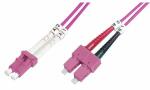 DIGITUS LWL Patchkabel, LC-Duplex - SC-Duplex, OM4, 1,0 m...