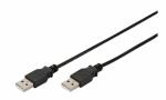DIGITUS USB 2.0 Anschlusskabel, USB -A - USB-A Stecker,...
