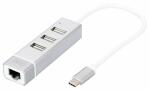 DIGITUS USB 2.0 auf Fast Ethernet A dapter, 3-Port USB...