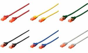 DIGITUS Patchkabel, Kat. 6, U/UTP, 5,0 m, weiß (11006799)