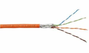 DIGITUS Installationskabel, Kat.7, S/FTP, 100 m Ring, orange (11006805