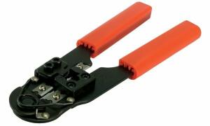 LogiLink Crimpzange RJ45 mit Kabels chneider und Abisolierer (11110342)