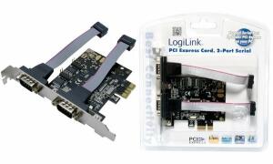 LogiLink Serielle RS-232 PCI-Expres s Karte, 2 Port (11110418)