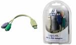 LogiLink USB 1.1 - 2 x PS/2 Adapter kabel, Länge:...