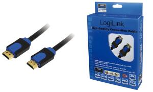 LogiLink HDMI Kabel High Speed, HDM I Stecker - Stecker, 1 m