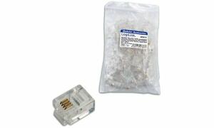LogiLink RJ11 Stecker für Flachband kabel, ungeschirmt (11112275)