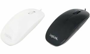 LogiLink Optische Maus, flach, kabe lgebunden, schwarz (11112314)