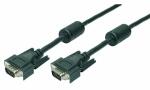 LogiLink VGA Monitorkabel, Stecker - Stecker, schwarz, 15...