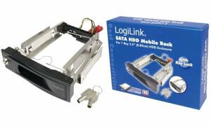 LogiLink SATA Wechselrahmen für 3,5  Festplatten, schwarz (11112386)