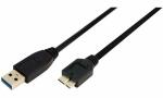 LogiLink USB 3.0 Kabel, USB-A - USB -B Micro Stecker, 1,0...