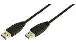 LogiLink USB 3.0 Kabel, USB-A - USB -A Stecker, 1,0...