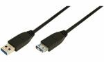 LogiLink USB 3.0 Verlängerungskabel , schwarz, 1,0 m...