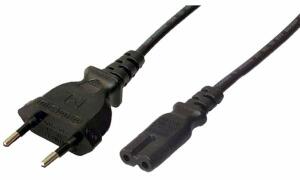 LogiLink Stromkabel, Eurostecker - 2 Pol Eurokupplung, 1,8 m (11112480