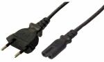 LogiLink Stromkabel, Eurostecker - 2 Pol Eurokupplung,...
