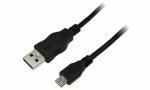 LogiLink USB 2.0 Kabel, USB-A - USB -B Micro Stecker, 5,0...