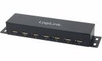 LogiLink USB 2.0 Hub für Wandmontag e, 7 Port,...