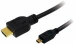 LogiLink HDMI Kabel, A-Stecker - D- Stecker Micro, 1,5 m...