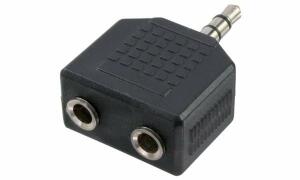 LogiLink Audio-Adapter, 3,5 mm Klin kenstecker - 2x 3,5 mm (11112690)