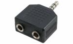LogiLink Audio-Adapter, 3,5 mm Klin kenstecker - 2x 3,5...