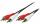 LogiLink Audiokabel, 2x Cinchstecke r - 2x Cinchstecker, 10 m (11112706