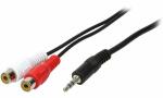 LogiLink Audiokabel, 2 x Cinchkuppl ung - 3,5 mm Klinken-...