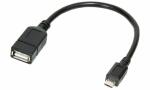LogiLink USB Anschlusskabel,Micro U SB-Stecker -...